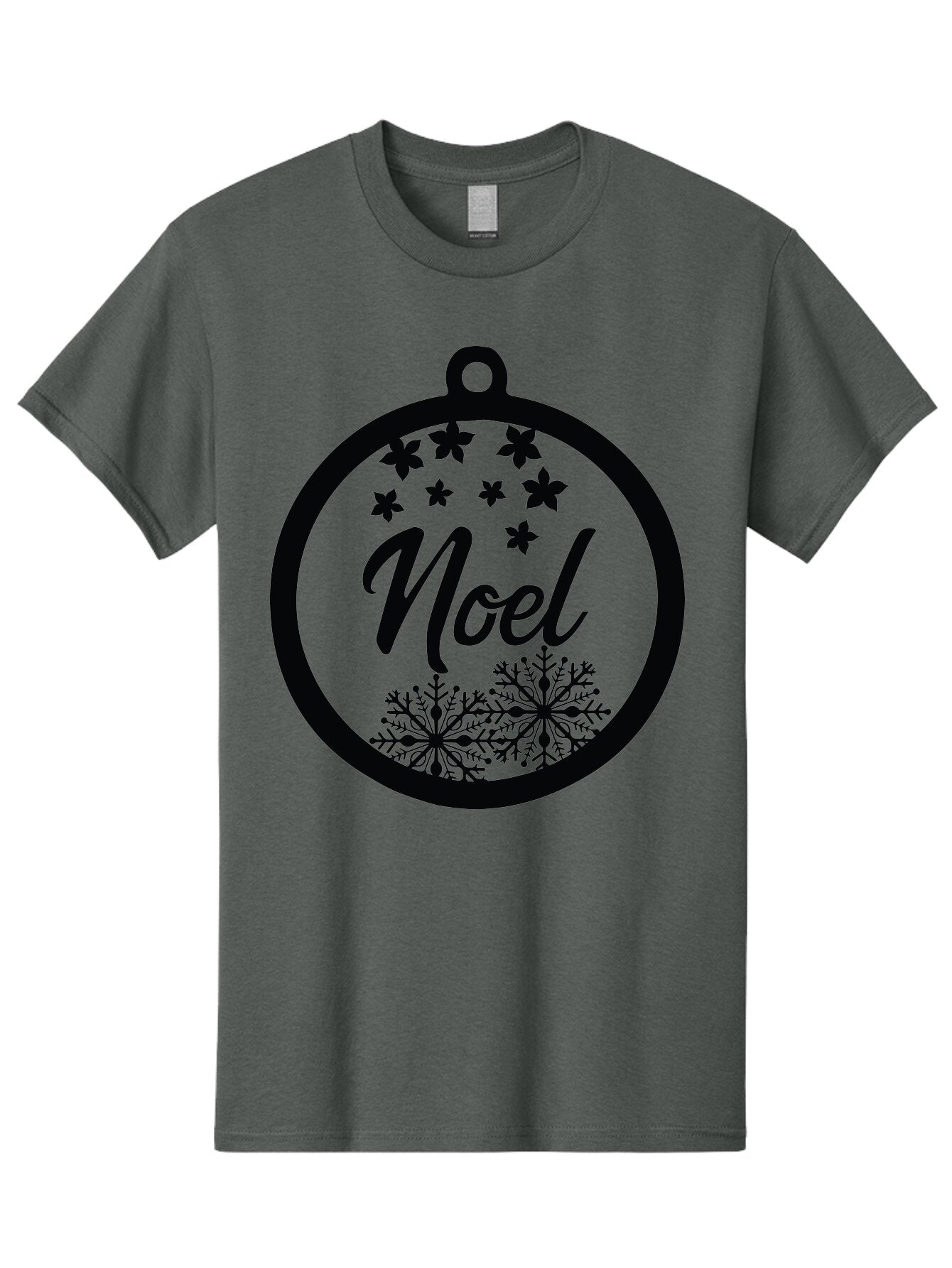 Noel Men'S Graphic Tee, 100% Cotton, Comfortable Casual Summer Wear, Machine Washable, Christmas Ornament, Festive Decoration, Holiday Decor, Noel Sign, Snowflakes, Stars, Merry Christmas, Winter Wonderland, Seasonal Greetings Aad057