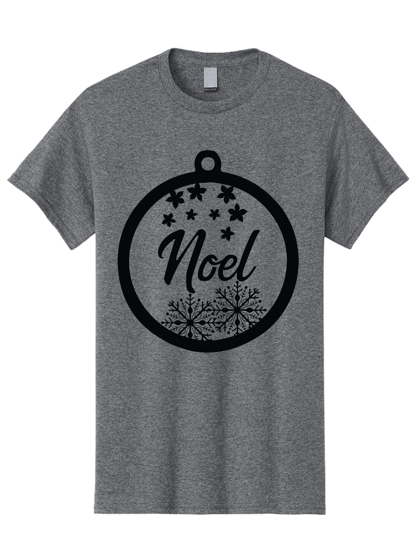 Noel Men'S Graphic Tee, 100% Cotton, Comfortable Casual Summer Wear, Machine Washable, Christmas Ornament, Festive Decoration, Holiday Decor, Noel Sign, Snowflakes, Stars, Merry Christmas, Winter Wonderland, Seasonal Greetings Aad057 6