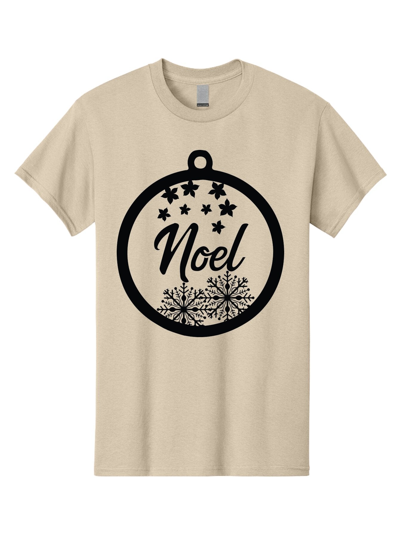 Noel Men'S Graphic Tee, 100% Cotton, Comfortable Casual Summer Wear, Machine Washable, Christmas Ornament, Festive Decoration, Holiday Decor, Noel Sign, Snowflakes, Stars, Merry Christmas, Winter Wonderland, Seasonal Greetings Aad057 7