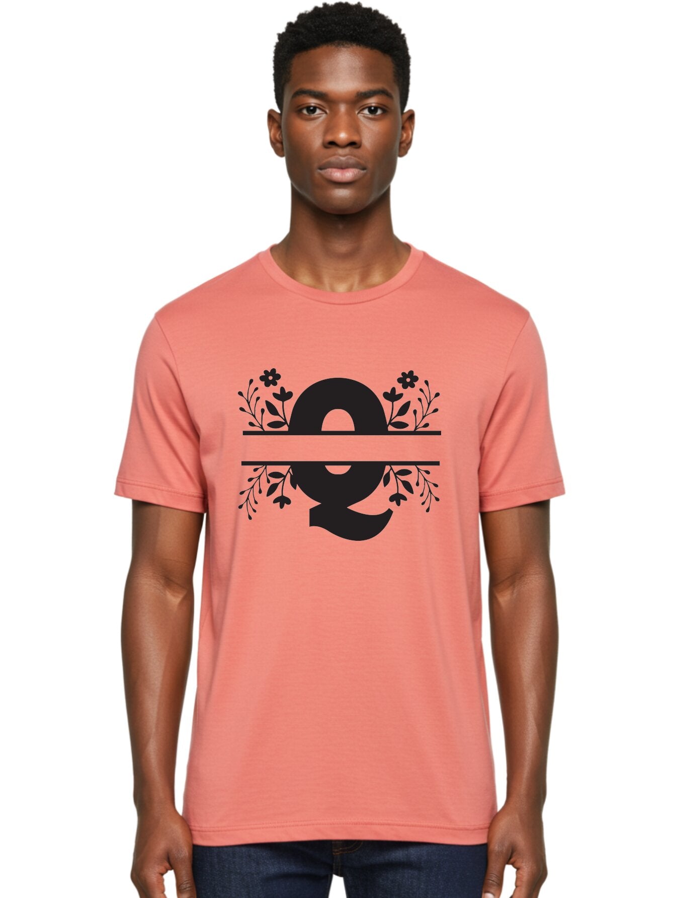 Omega-Symbol Men'S Graphic Tee, 100% Cotton, Comfortable Casual Summer Wear, Machine Washable, Omega Symbol, Greek Alphabet, Floral Elements, Greek Letter, Botanical Design, Logo Inspiration, Typography, Elegant Design, Symbolic Representation Aad070 18