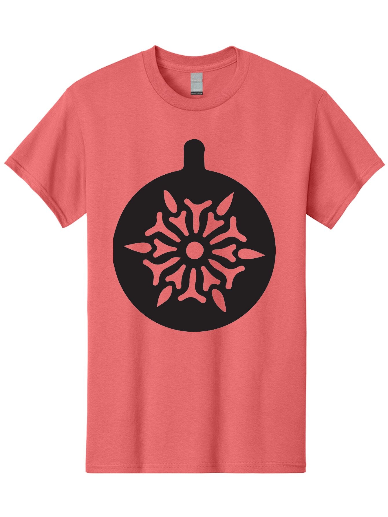 Ornament Men'S Graphic Tee, 100% Cotton, Comfortable Casual Summer Wear, Machine Washable, Christmas Ornament, Snowflake Design, Festive Decor, Holiday Symbol, Winter Theme, Decorative Art, Seasonal Icon Aad075 5