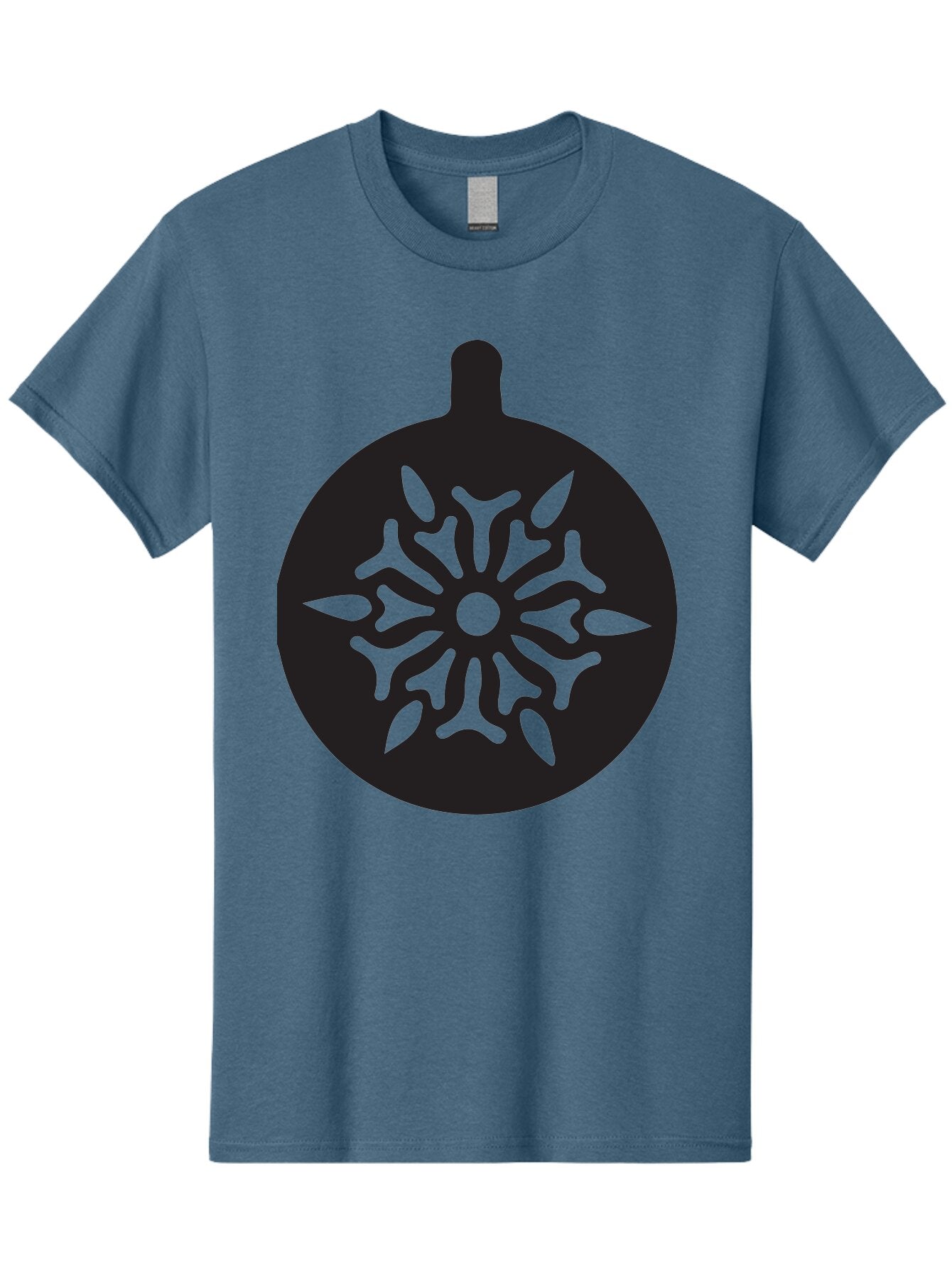 Ornament Men'S Graphic Tee, 100% Cotton, Comfortable Casual Summer Wear, Machine Washable, Christmas Ornament, Snowflake Design, Festive Decor, Holiday Symbol, Winter Theme, Decorative Art, Seasonal Icon Aad075 15