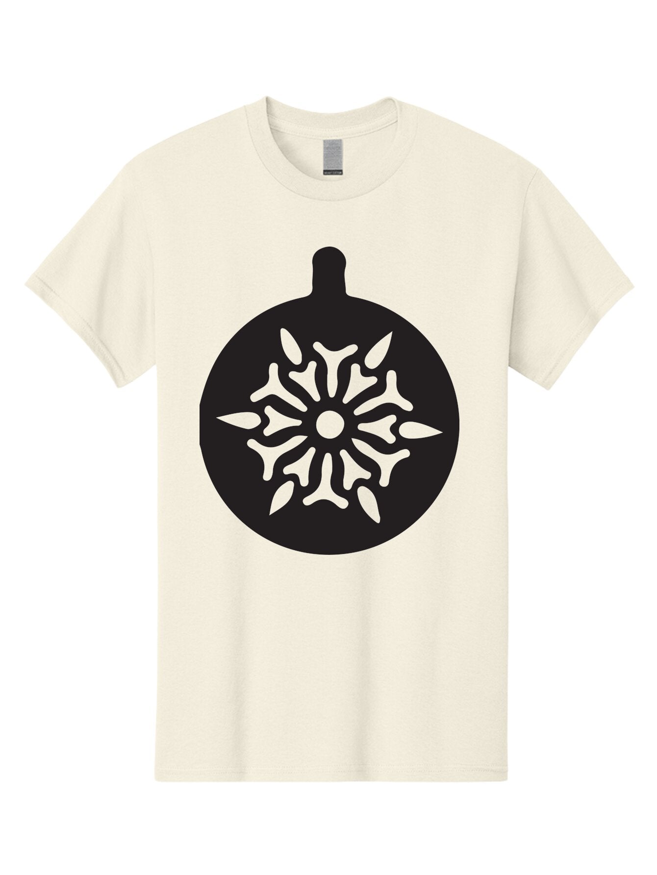Ornament Men'S Graphic Tee, 100% Cotton, Comfortable Casual Summer Wear, Machine Washable, Christmas Ornament, Snowflake Design, Festive Decor, Holiday Symbol, Winter Theme, Decorative Art, Seasonal Icon Aad075 8