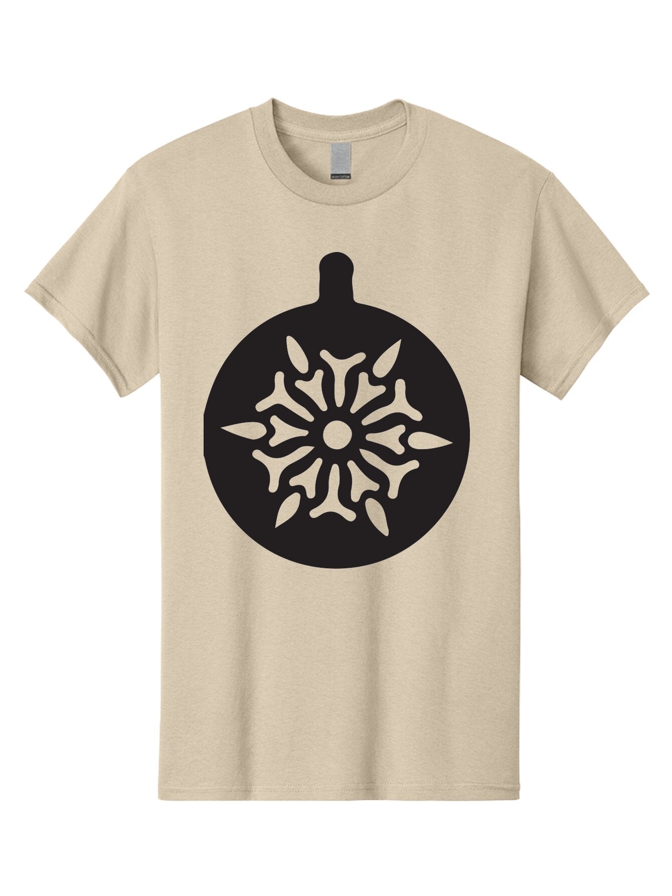 Ornament Men'S Graphic Tee, 100% Cotton, Comfortable Casual Summer Wear, Machine Washable, Christmas Ornament, Snowflake Design, Festive Decor, Holiday Symbol, Winter Theme, Decorative Art, Seasonal Icon Aad075 6