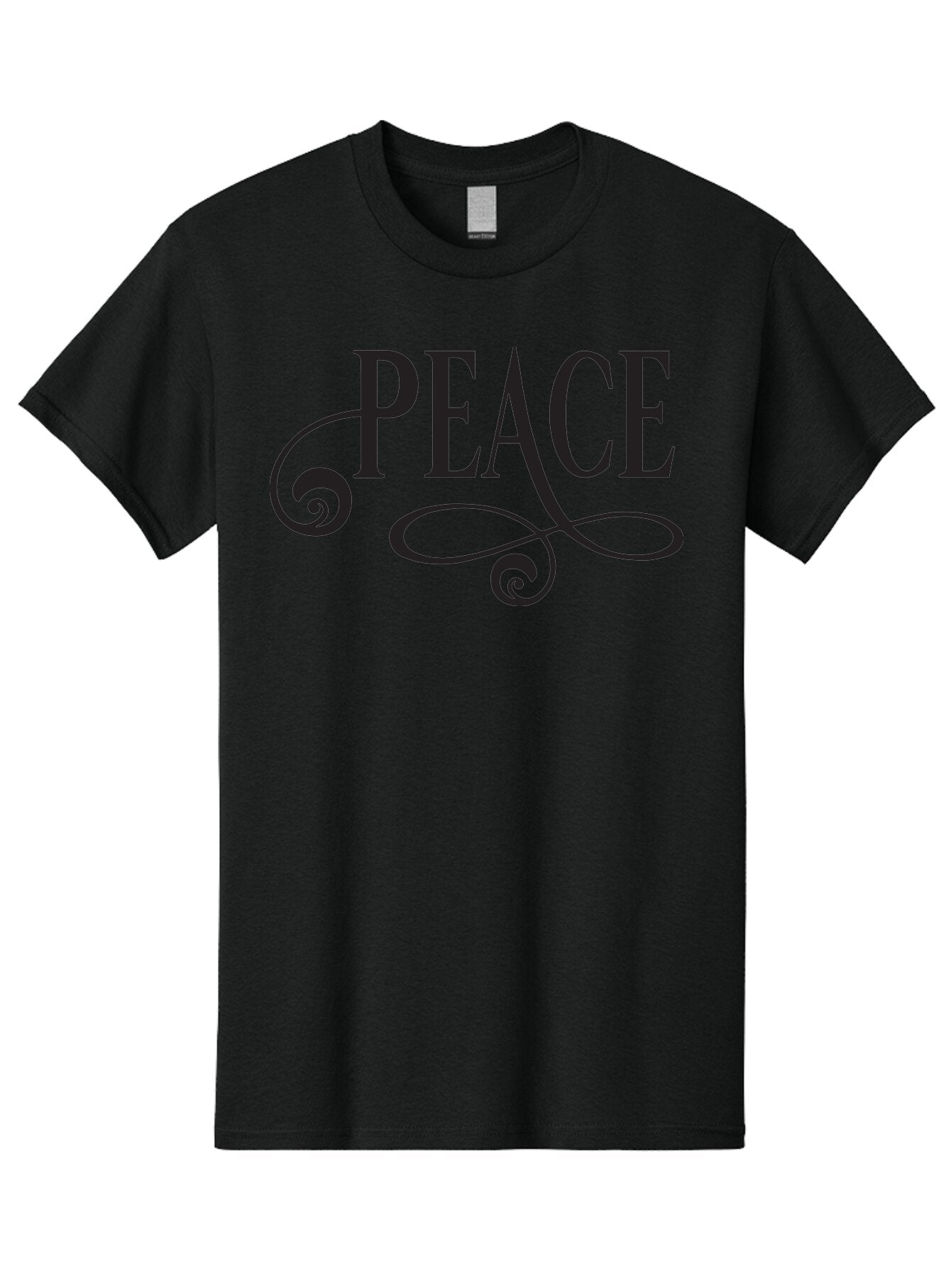 Peace Men'S Graphic Tee, 100% Cotton, Comfortable Casual Summer Wear, Machine Washable, Peace Symbol, Calm Atmosphere, Serene Environment, Tranquil Vibes, Harmony, Decorative Text, Elegant Typography, Inspiring Quote Aad085 13