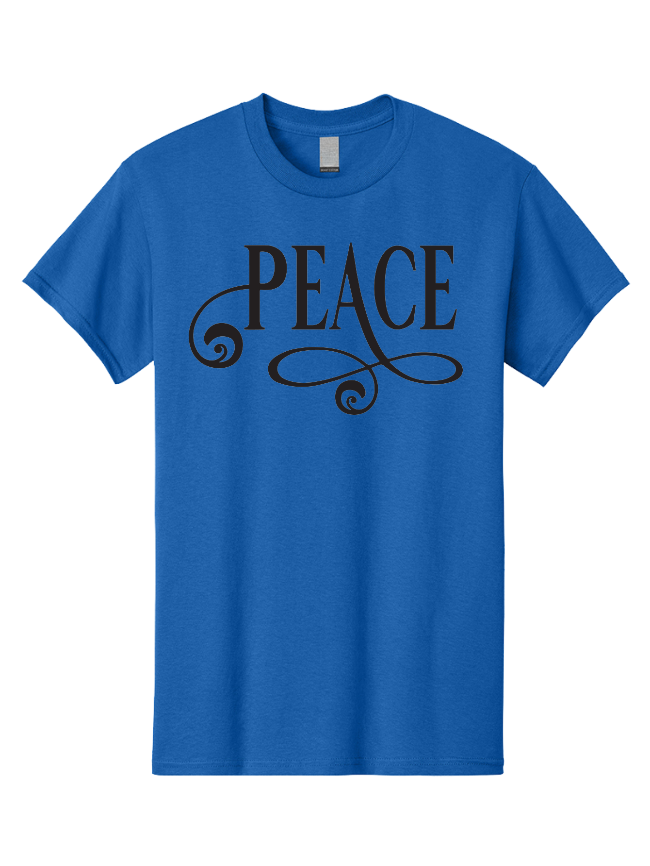 Peace Men'S Graphic Tee, 100% Cotton, Comfortable Casual Summer Wear, Machine Washable, Peace Symbol, Calm Atmosphere, Serene Environment, Tranquil Vibes, Harmony, Decorative Text, Elegant Typography, Inspiring Quote Aad085 13