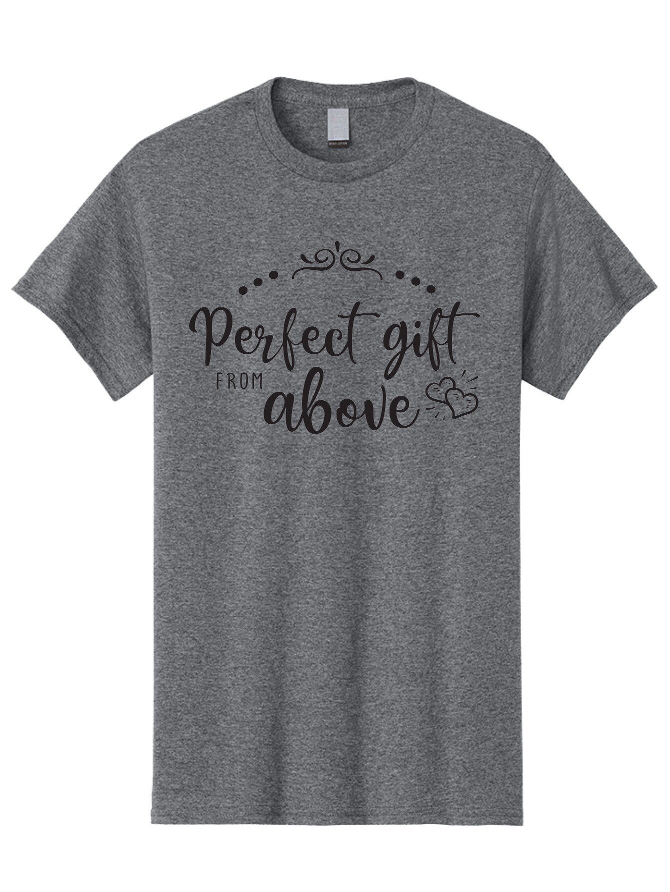 Perfect-Gift-From-Above Men'S Graphic Tee, 100% Cotton, Comfortable Casual Summer Wear, Machine Washable, Perfect Gift From Above, Gift Ideas, Heartwarming Gestures, Inspirational Quotes, Divine Blessings, Thoughtful Presents, Heart Design Aad087 3