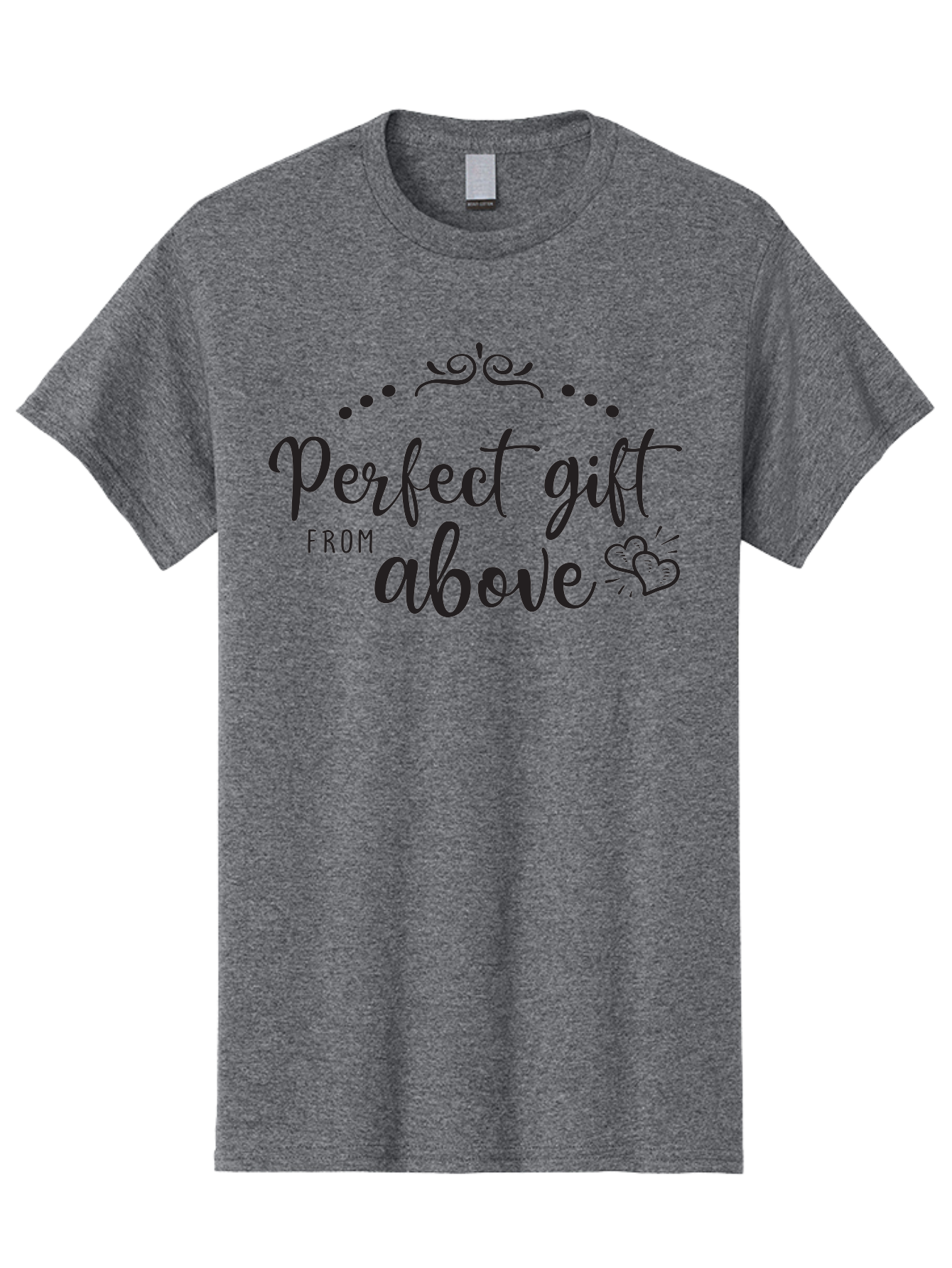 Perfect-Gift-From-Above Men'S Graphic Tee, 100% Cotton, Comfortable Casual Summer Wear, Machine Washable, Perfect Gift From Above, Gift Ideas, Heartwarming Gestures, Inspirational Quotes, Divine Blessings, Thoughtful Presents, Heart Design Aad087 17
