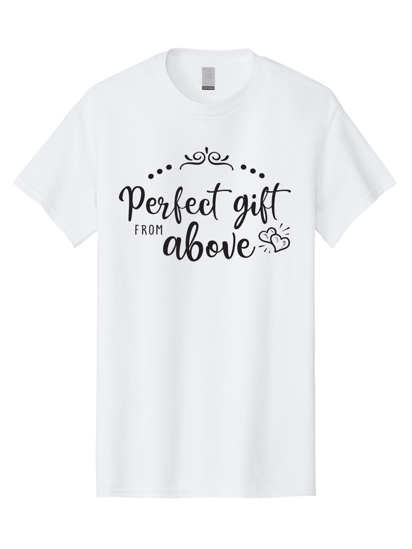Perfect-Gift-From-Above Men'S Graphic Tee, 100% Cotton, Comfortable Casual Summer Wear, Machine Washable, Perfect Gift From Above, Gift Ideas, Heartwarming Gestures, Inspirational Quotes, Divine Blessings, Thoughtful Presents, Heart Design Aad087 4