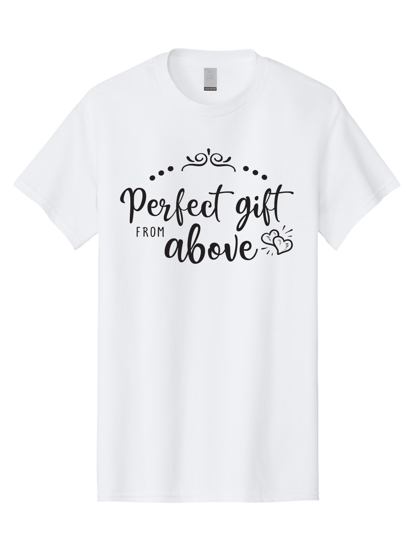 Perfect-Gift-From-Above Men'S Graphic Tee, 100% Cotton, Comfortable Casual Summer Wear, Machine Washable, Perfect Gift From Above, Gift Ideas, Heartwarming Gestures, Inspirational Quotes, Divine Blessings, Thoughtful Presents, Heart Design Aad087 23