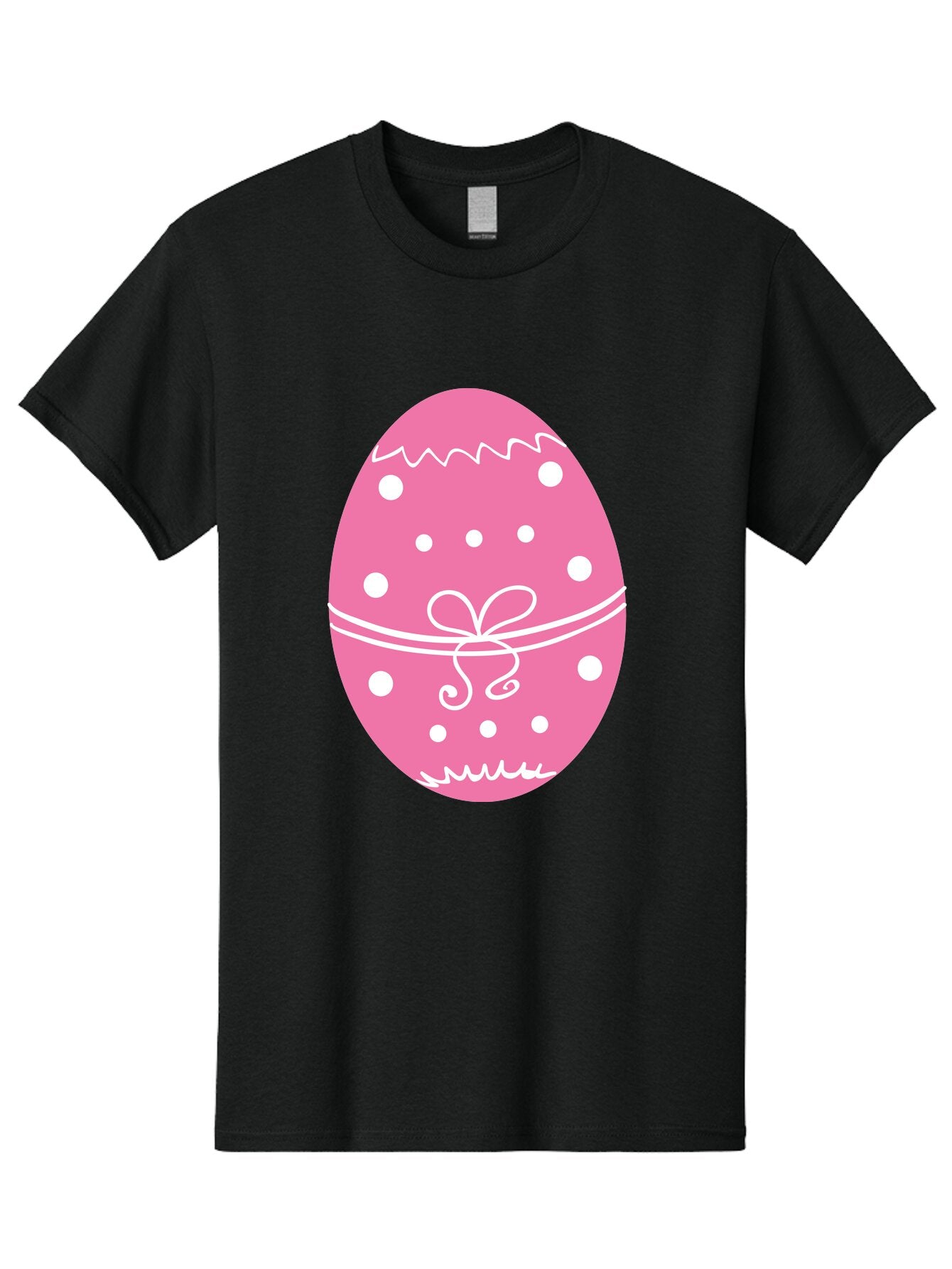 Pink-Easter-Egg-1 Men'S Graphic Tee, 100% Cotton, Comfortable Casual Summer Wear, Machine Washable, Pink Easter Egg, White Polka Dots, Decorative Egg, Festive Design, Easter Decoration, Spring Holiday, Easter Egg Hunt, Egg Decoration, Aad092