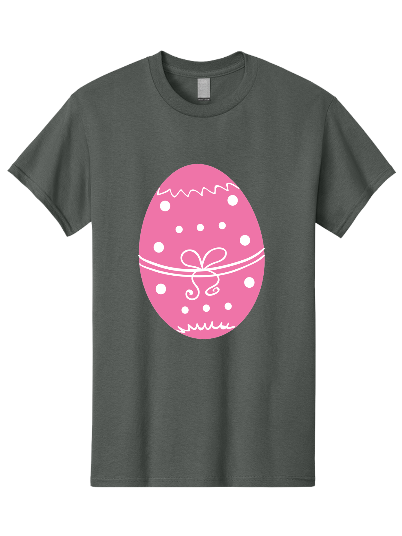 Pink-Easter-Egg-1 Men'S Graphic Tee, 100% Cotton, Comfortable Casual Summer Wear, Machine Washable, Pink Easter Egg, White Polka Dots, Decorative Egg, Festive Design, Easter Decoration, Spring Holiday, Easter Egg Hunt, Egg Decoration, Aad092 17