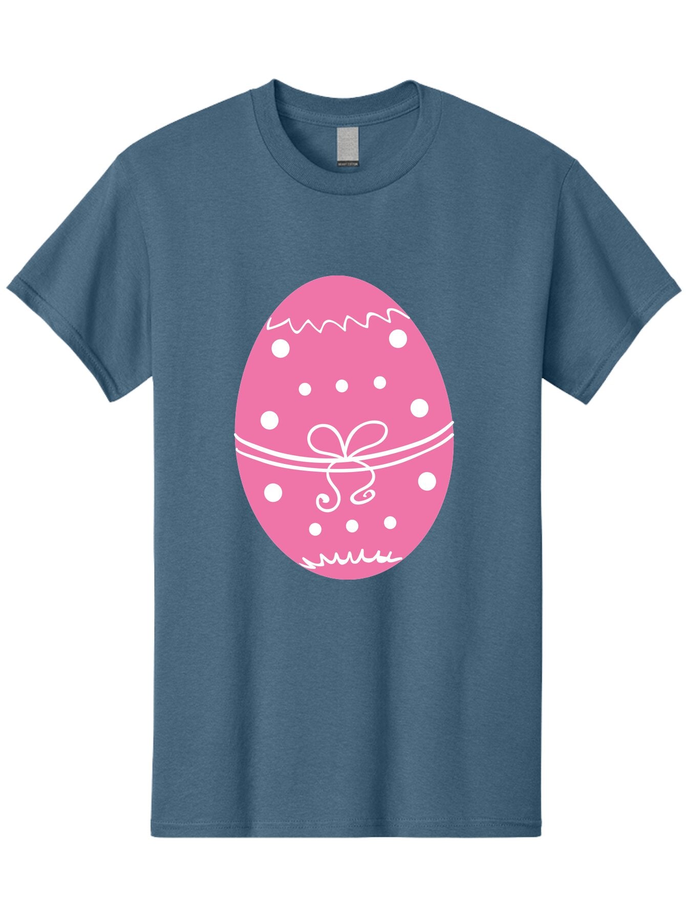 Pink-Easter-Egg-1 Men'S Graphic Tee, 100% Cotton, Comfortable Casual Summer Wear, Machine Washable, Pink Easter Egg, White Polka Dots, Decorative Egg, Festive Design, Easter Decoration, Spring Holiday, Easter Egg Hunt, Egg Decoration, Aad092 14