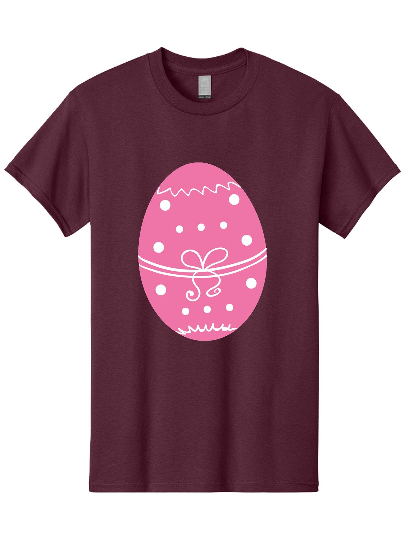 Pink-Easter-Egg-1 Men'S Graphic Tee, 100% Cotton, Comfortable Casual Summer Wear, Machine Washable, Pink Easter Egg, White Polka Dots, Decorative Egg, Festive Design, Easter Decoration, Spring Holiday, Easter Egg Hunt, Egg Decoration, Aad092 12