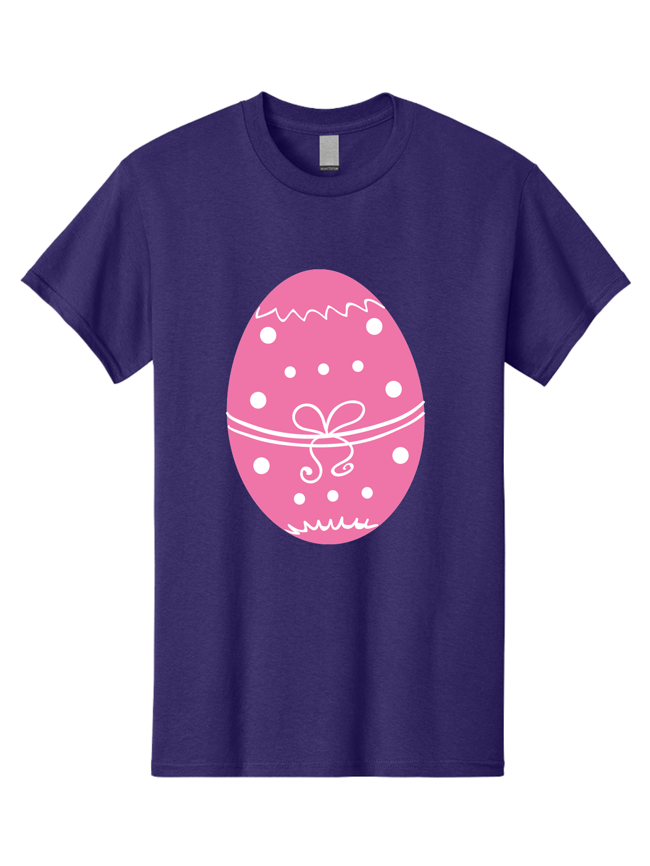 Pink-Easter-Egg-1 Men'S Graphic Tee, 100% Cotton, Comfortable Casual Summer Wear, Machine Washable, Pink Easter Egg, White Polka Dots, Decorative Egg, Festive Design, Easter Decoration, Spring Holiday, Easter Egg Hunt, Egg Decoration, Aad092 7