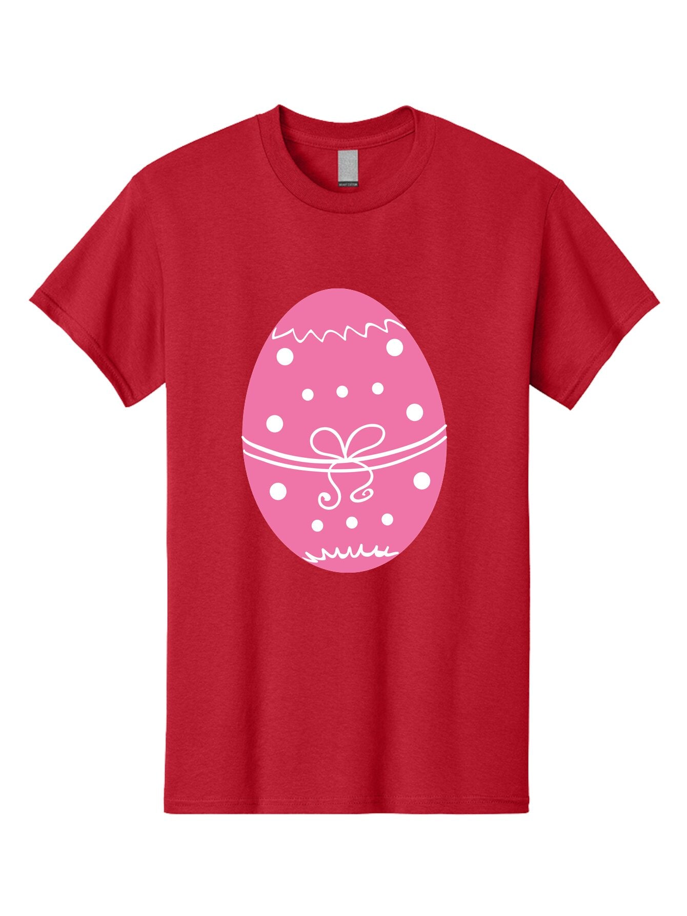 Pink-Easter-Egg-1 Men'S Graphic Tee, 100% Cotton, Comfortable Casual Summer Wear, Machine Washable, Pink Easter Egg, White Polka Dots, Decorative Egg, Festive Design, Easter Decoration, Spring Holiday, Easter Egg Hunt, Egg Decoration, Aad092 9