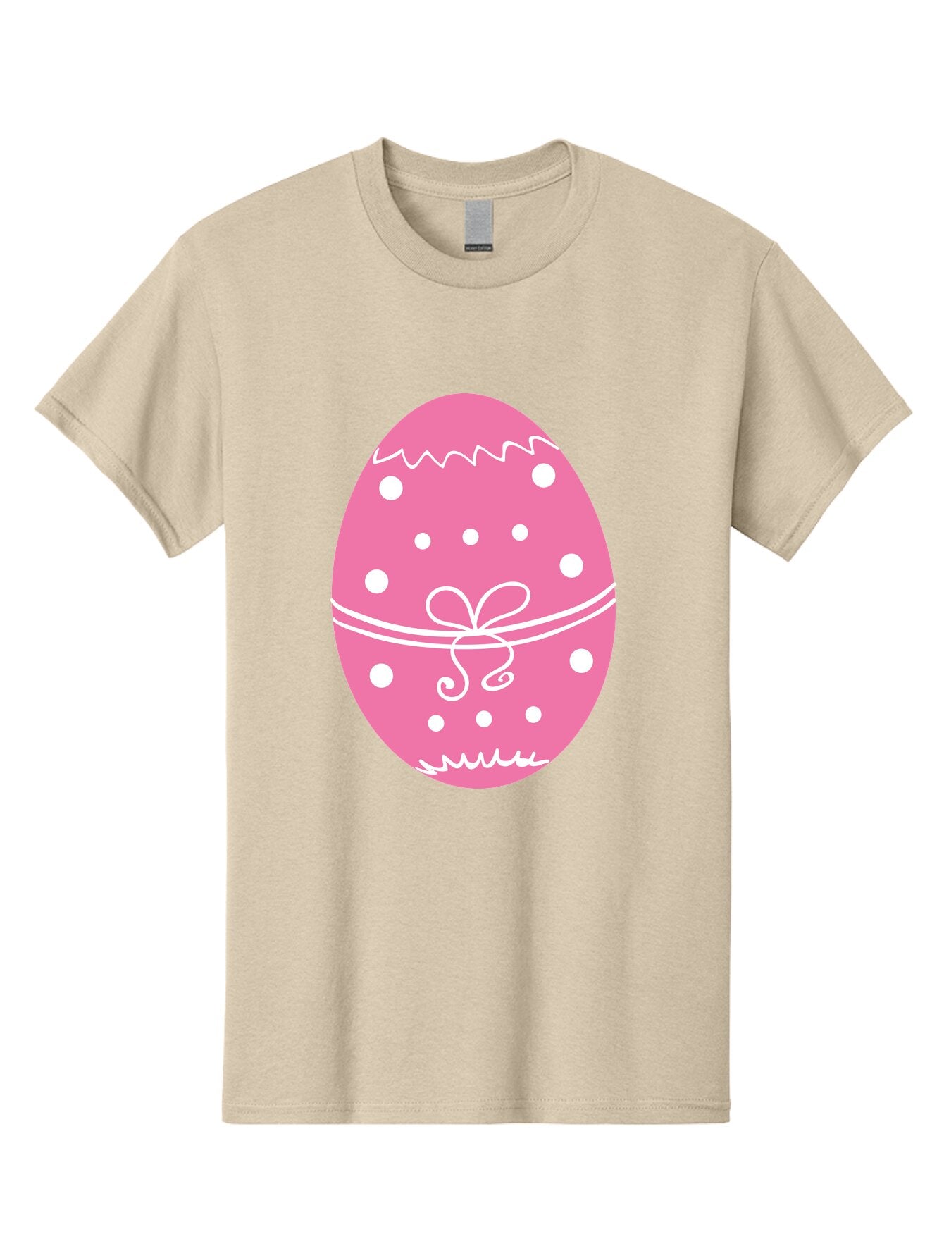 Pink-Easter-Egg-1 Men'S Graphic Tee, 100% Cotton, Comfortable Casual Summer Wear, Machine Washable, Pink Easter Egg, White Polka Dots, Decorative Egg, Festive Design, Easter Decoration, Spring Holiday, Easter Egg Hunt, Egg Decoration, Aad092 6