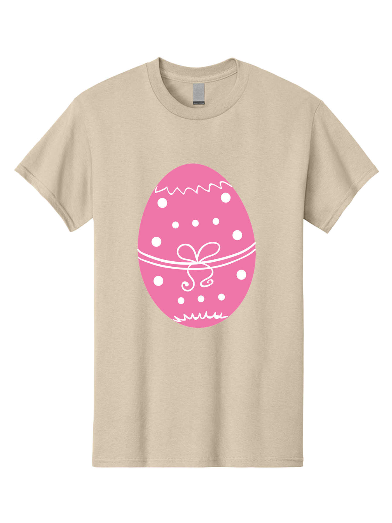 Pink-Easter-Egg-1 Men'S Graphic Tee, 100% Cotton, Comfortable Casual Summer Wear, Machine Washable, Pink Easter Egg, White Polka Dots, Decorative Egg, Festive Design, Easter Decoration, Spring Holiday, Easter Egg Hunt, Egg Decoration, Aad092 13