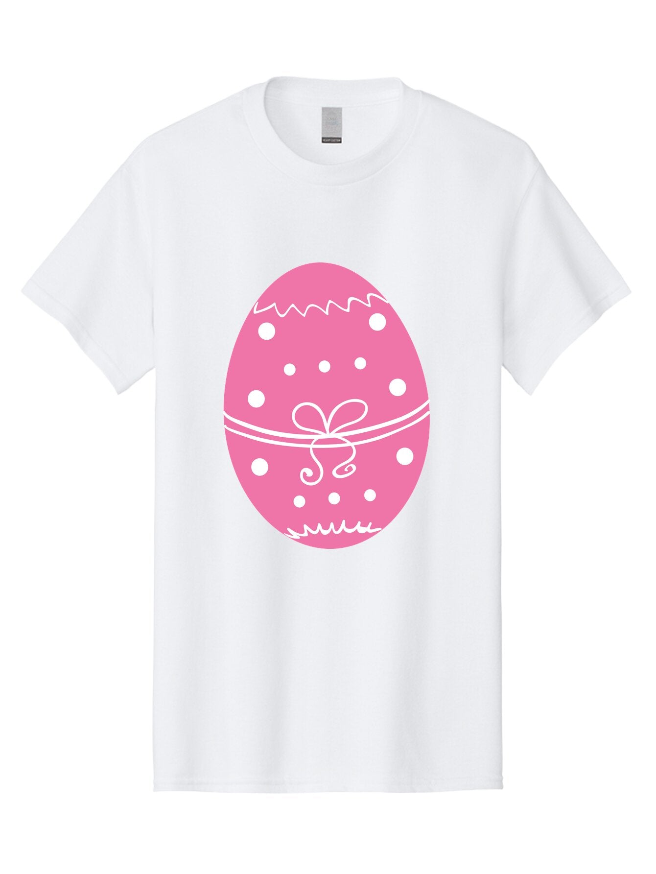 Pink-Easter-Egg-1 Men'S Graphic Tee, 100% Cotton, Comfortable Casual Summer Wear, Machine Washable, Pink Easter Egg, White Polka Dots, Decorative Egg, Festive Design, Easter Decoration, Spring Holiday, Easter Egg Hunt, Egg Decoration, Aad092 15