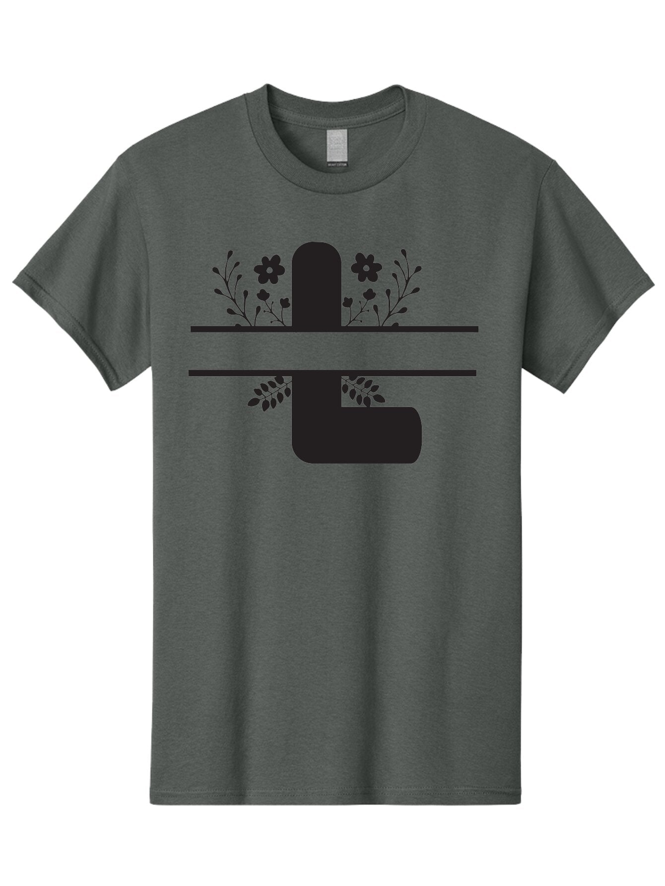 Pipe-With-Flowers Men'S Graphic Tee, 100% Cotton, Comfortable Casual Summer Wear, Machine Washable, Pipe With Flowers, Minimalist Design, Black Silhouette, Floral Elements, Artistic Illustration, Simple Shapes, Modern Art, Creative Concept Aad095 9