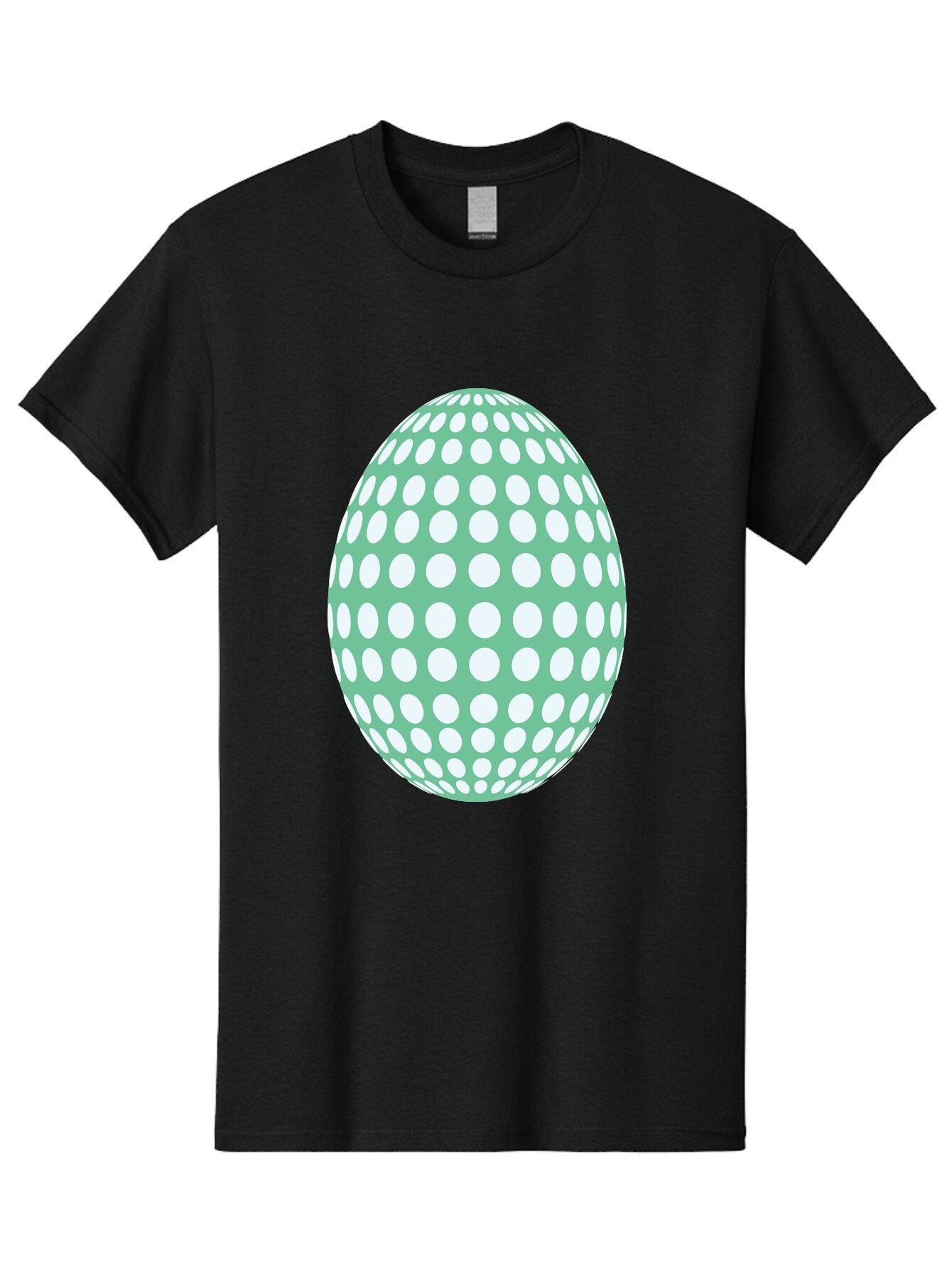 Polka-Dot-Egg Men'S Graphic Tee, 100% Cotton, Comfortable Casual Summer Wear, Machine Washable, Polka Dot Pattern, White Dots, Oval Shape, Easter Egg, Creative Design, Artistic Illustration, Decorative Element, Modern Graphic Aad098 12