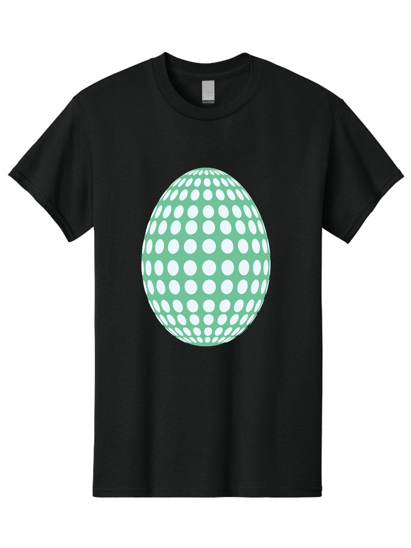 Polka-Dot-Egg Men'S Graphic Tee, 100% Cotton, Comfortable Casual Summer Wear, Machine Washable, Polka Dot Pattern, White Dots, Oval Shape, Easter Egg, Creative Design, Artistic Illustration, Decorative Element, Modern Graphic Aad098 5