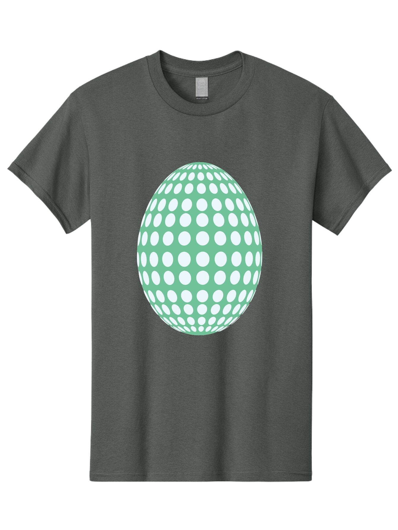Polka-Dot-Egg Men'S Graphic Tee, 100% Cotton, Comfortable Casual Summer Wear, Machine Washable, Polka Dot Pattern, White Dots, Oval Shape, Easter Egg, Creative Design, Artistic Illustration, Decorative Element, Modern Graphic Aad098 11
