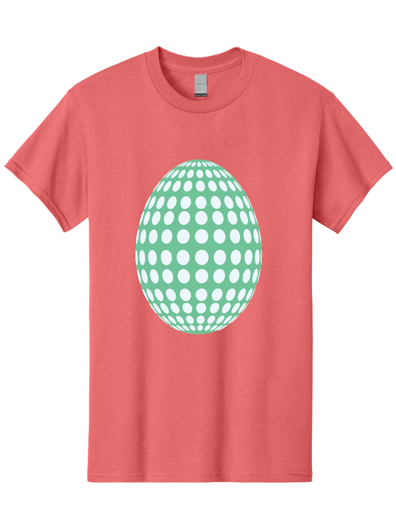 Polka-Dot-Egg Men'S Graphic Tee, 100% Cotton, Comfortable Casual Summer Wear, Machine Washable, Polka Dot Pattern, White Dots, Oval Shape, Easter Egg, Creative Design, Artistic Illustration, Decorative Element, Modern Graphic Aad098 27