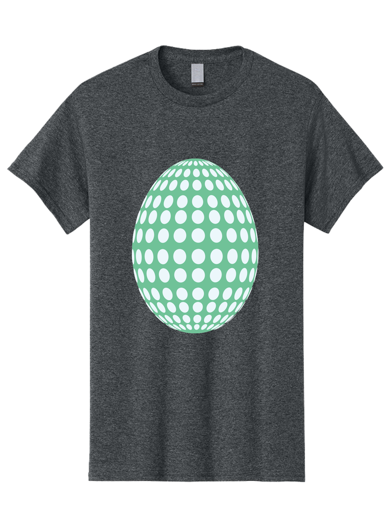 Polka-Dot-Egg Men'S Graphic Tee, 100% Cotton, Comfortable Casual Summer Wear, Machine Washable, Polka Dot Pattern, White Dots, Oval Shape, Easter Egg, Creative Design, Artistic Illustration, Decorative Element, Modern Graphic Aad098 19