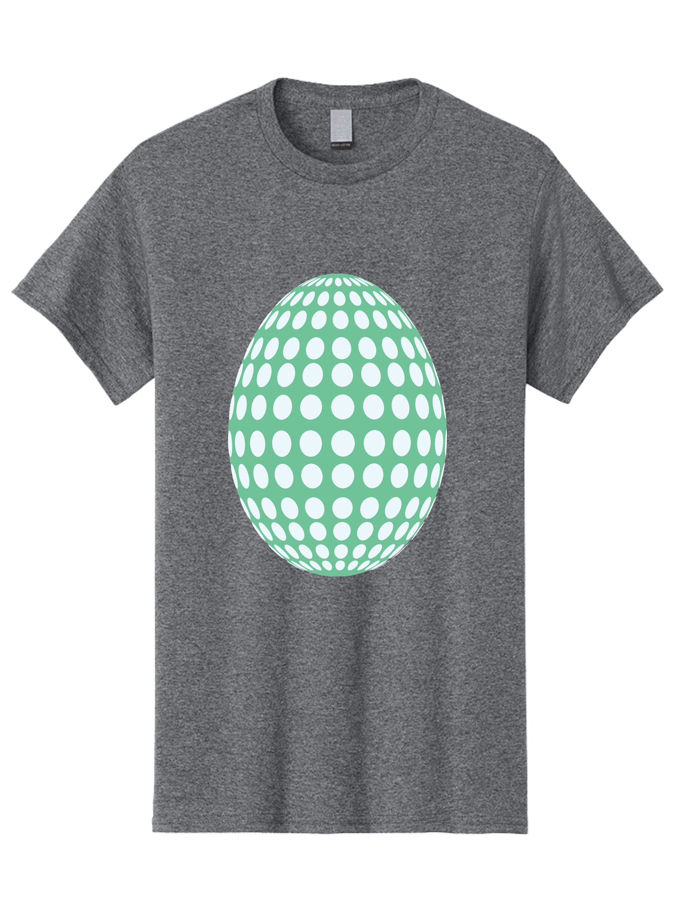 Polka-Dot-Egg Men'S Graphic Tee, 100% Cotton, Comfortable Casual Summer Wear, Machine Washable, Polka Dot Pattern, White Dots, Oval Shape, Easter Egg, Creative Design, Artistic Illustration, Decorative Element, Modern Graphic Aad098 11