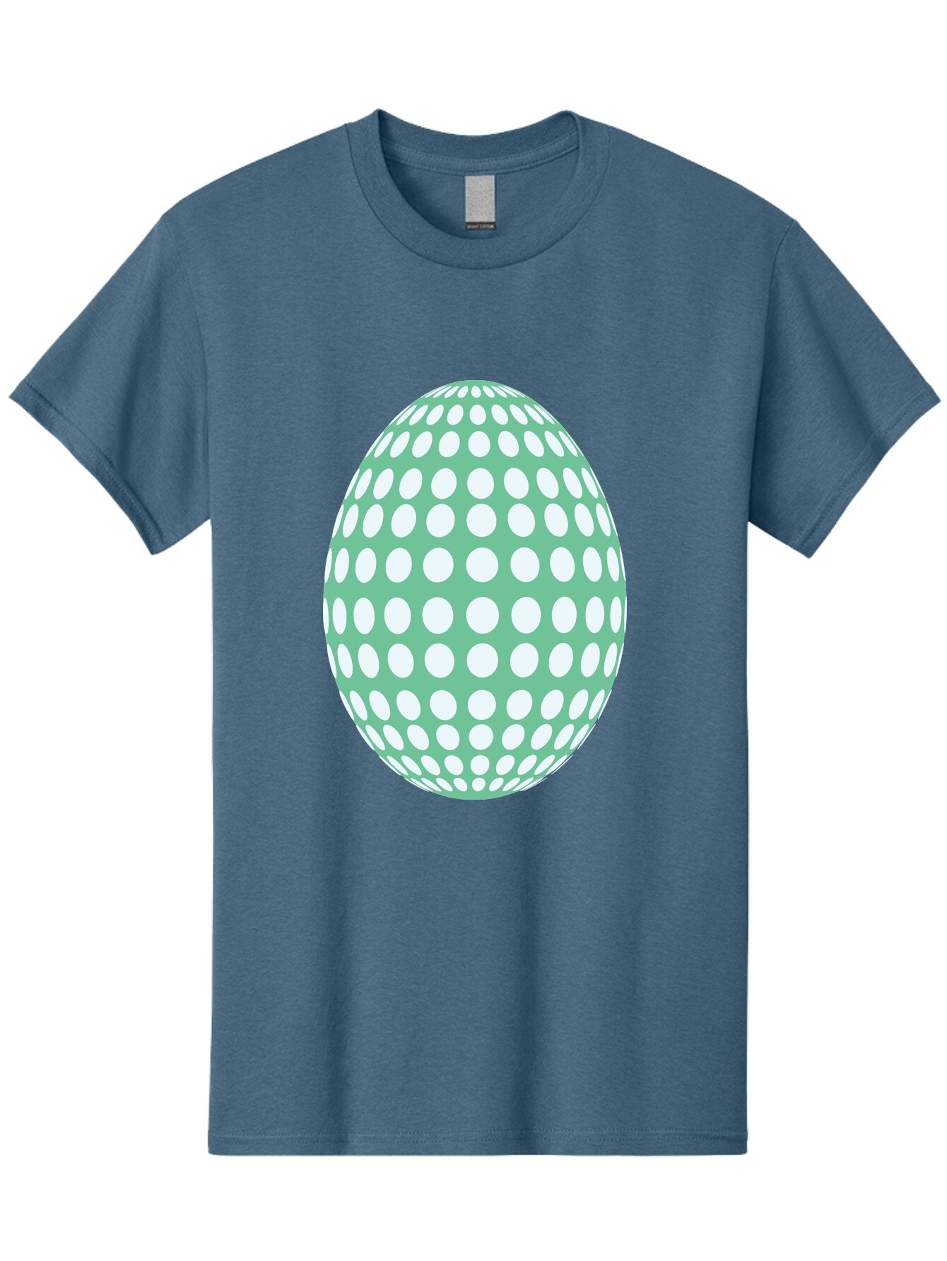 Polka-Dot-Egg Men'S Graphic Tee, 100% Cotton, Comfortable Casual Summer Wear, Machine Washable, Polka Dot Pattern, White Dots, Oval Shape, Easter Egg, Creative Design, Artistic Illustration, Decorative Element, Modern Graphic Aad098 4
