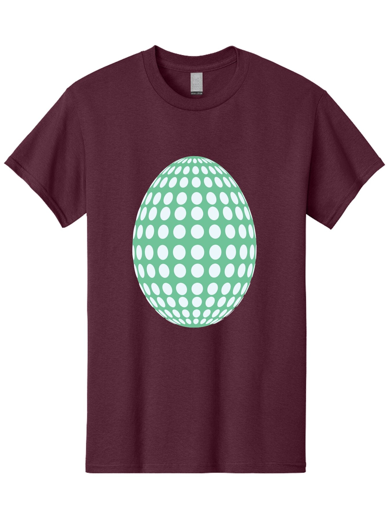 Polka-Dot-Egg Men'S Graphic Tee, 100% Cotton, Comfortable Casual Summer Wear, Machine Washable, Polka Dot Pattern, White Dots, Oval Shape, Easter Egg, Creative Design, Artistic Illustration, Decorative Element, Modern Graphic Aad098 14