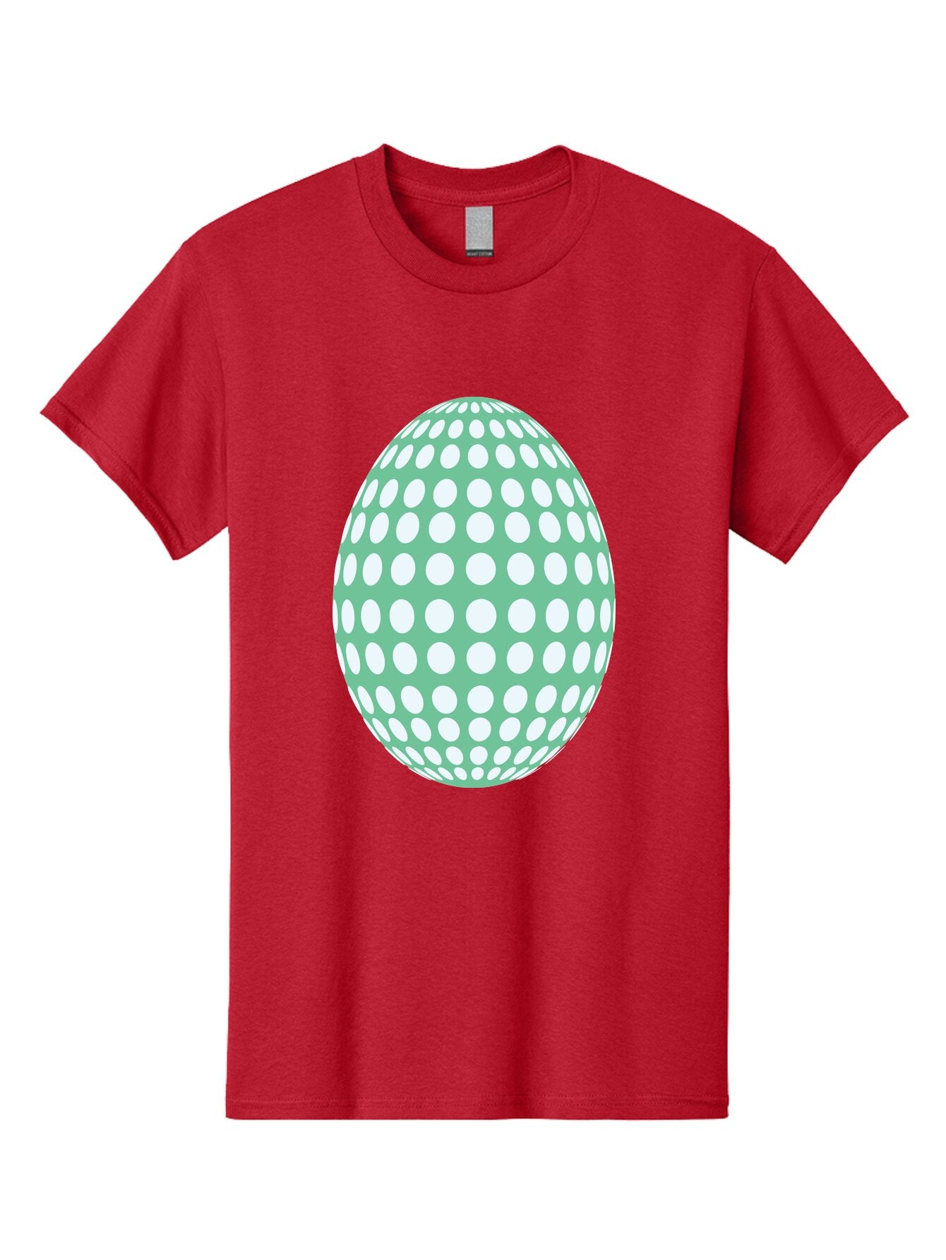 Polka-Dot-Egg Men'S Graphic Tee, 100% Cotton, Comfortable Casual Summer Wear, Machine Washable, Polka Dot Pattern, White Dots, Oval Shape, Easter Egg, Creative Design, Artistic Illustration, Decorative Element, Modern Graphic Aad098 5