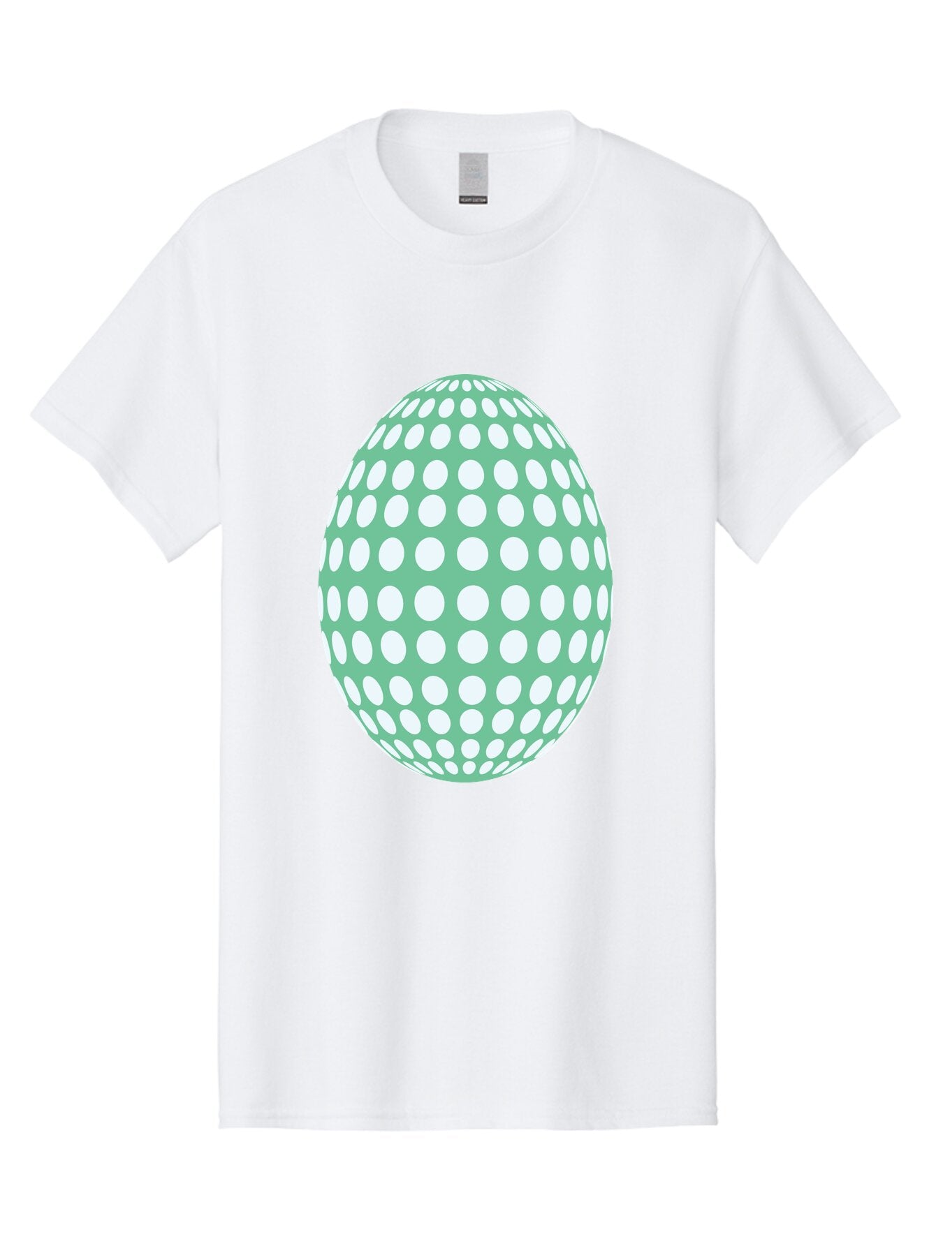 Polka-Dot-Egg Men'S Graphic Tee, 100% Cotton, Comfortable Casual Summer Wear, Machine Washable, Polka Dot Pattern, White Dots, Oval Shape, Easter Egg, Creative Design, Artistic Illustration, Decorative Element, Modern Graphic Aad098 7