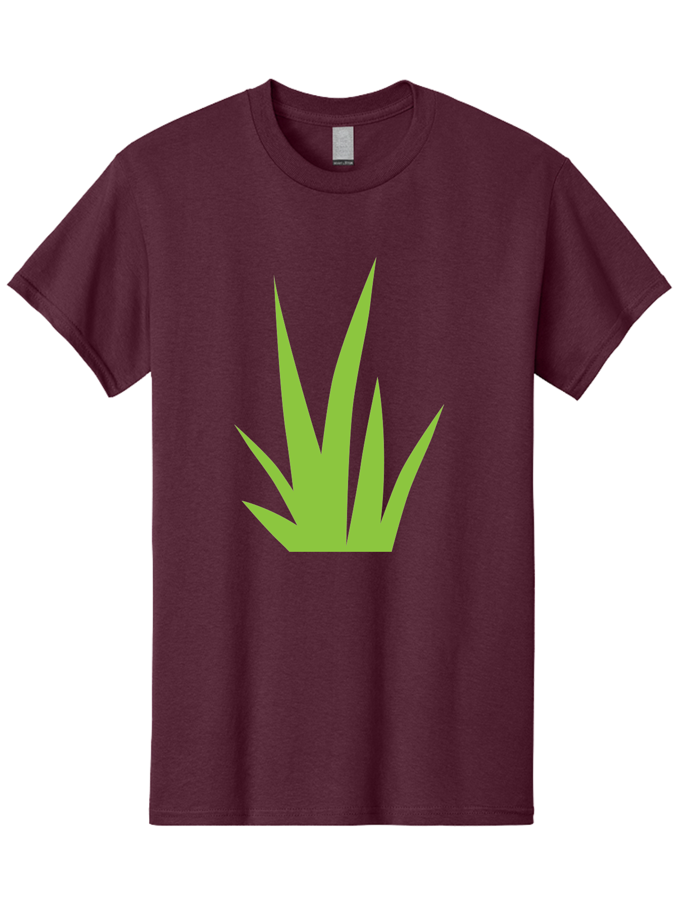 Prickly-Leaves Men'S Graphic Tee, 100% Cotton, Comfortable Casual Summer Wear, Machine Washable, Palm Leaves, Tropical Foliage, Minimalist Design, Simple Shapes, Leafy Graphics, Vector Art, Green Leaves Aad101 13
