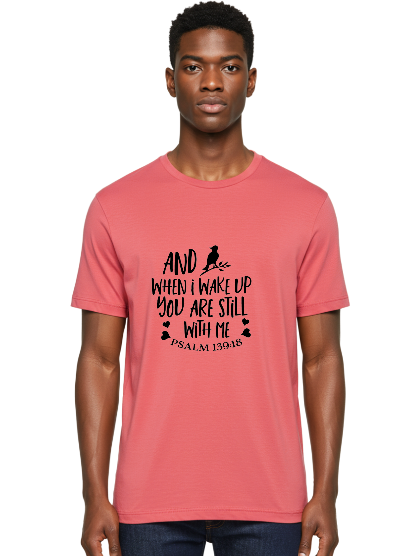 Psalm-139-18 Men'S Graphic Tee, 100% Cotton, Comfortable Casual Summer Wear, Machine Washable, Psalm 139:18, Inspirational Quote, Bible Verse, Faith-Based Design, Motivational Message, Spiritual Quote, God Is Good, Love Is Kind Aad105 28