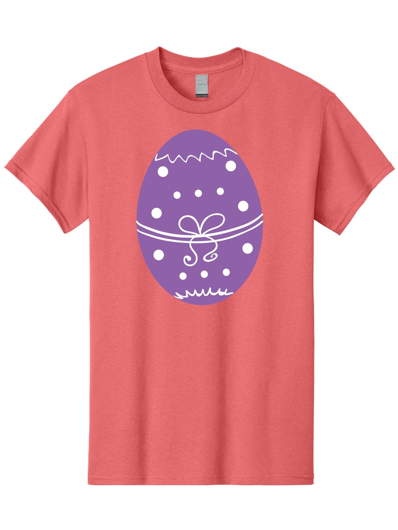 Purple-Easter-Egg Men'S Graphic Tee, 100% Cotton, Comfortable Casual Summer Wear, Machine Washable, Decorated Egg, Easter Egg, Purple Egg, Polka Dot Design, White Accents, Festive Pattern, Spring Decor, Holiday Theme, Egg Decoration Aad109 11