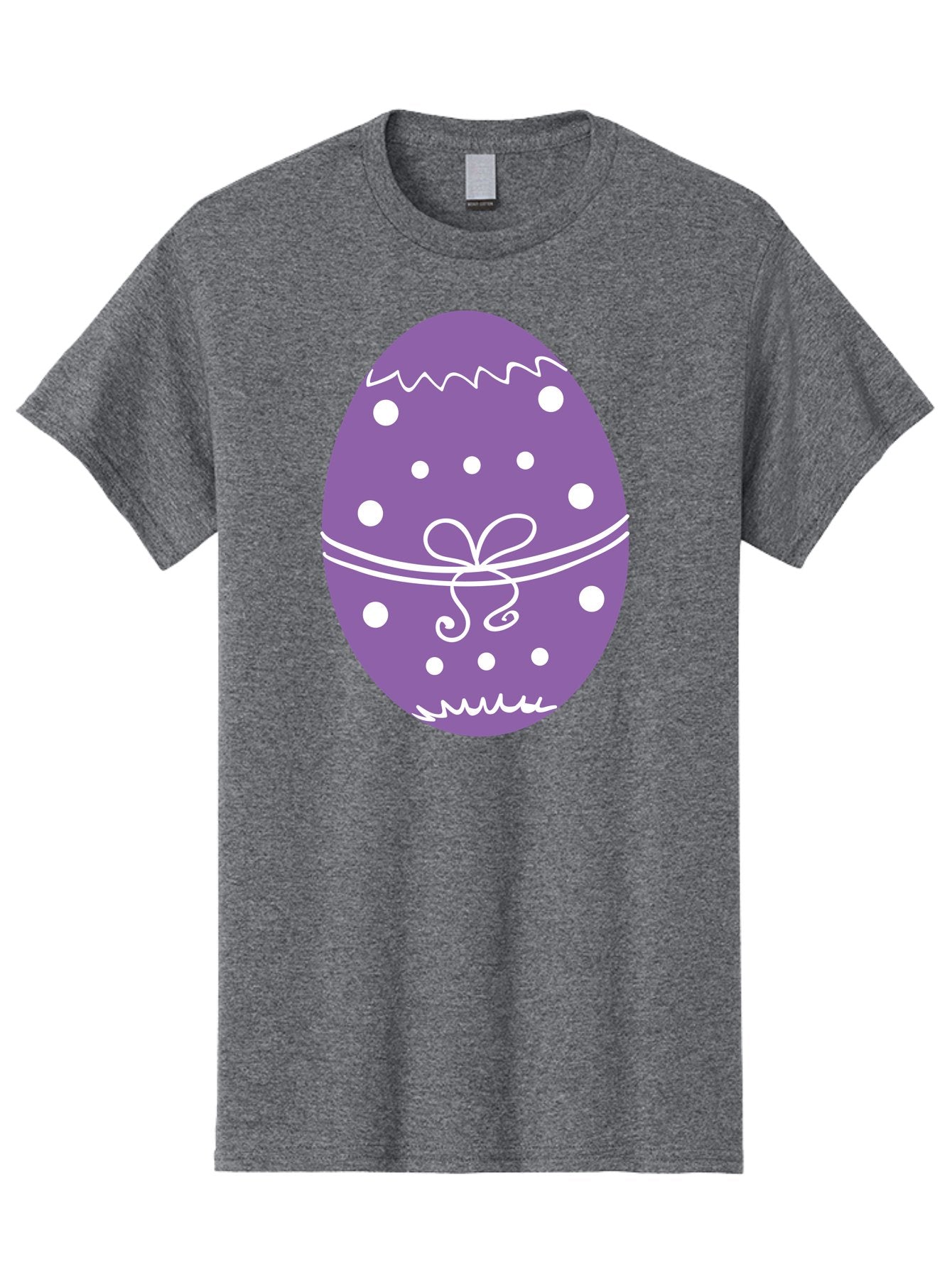 Purple-Easter-Egg Men'S Graphic Tee, 100% Cotton, Comfortable Casual Summer Wear, Machine Washable, Decorated Egg, Easter Egg, Purple Egg, Polka Dot Design, White Accents, Festive Pattern, Spring Decor, Holiday Theme, Egg Decoration Aad109 14