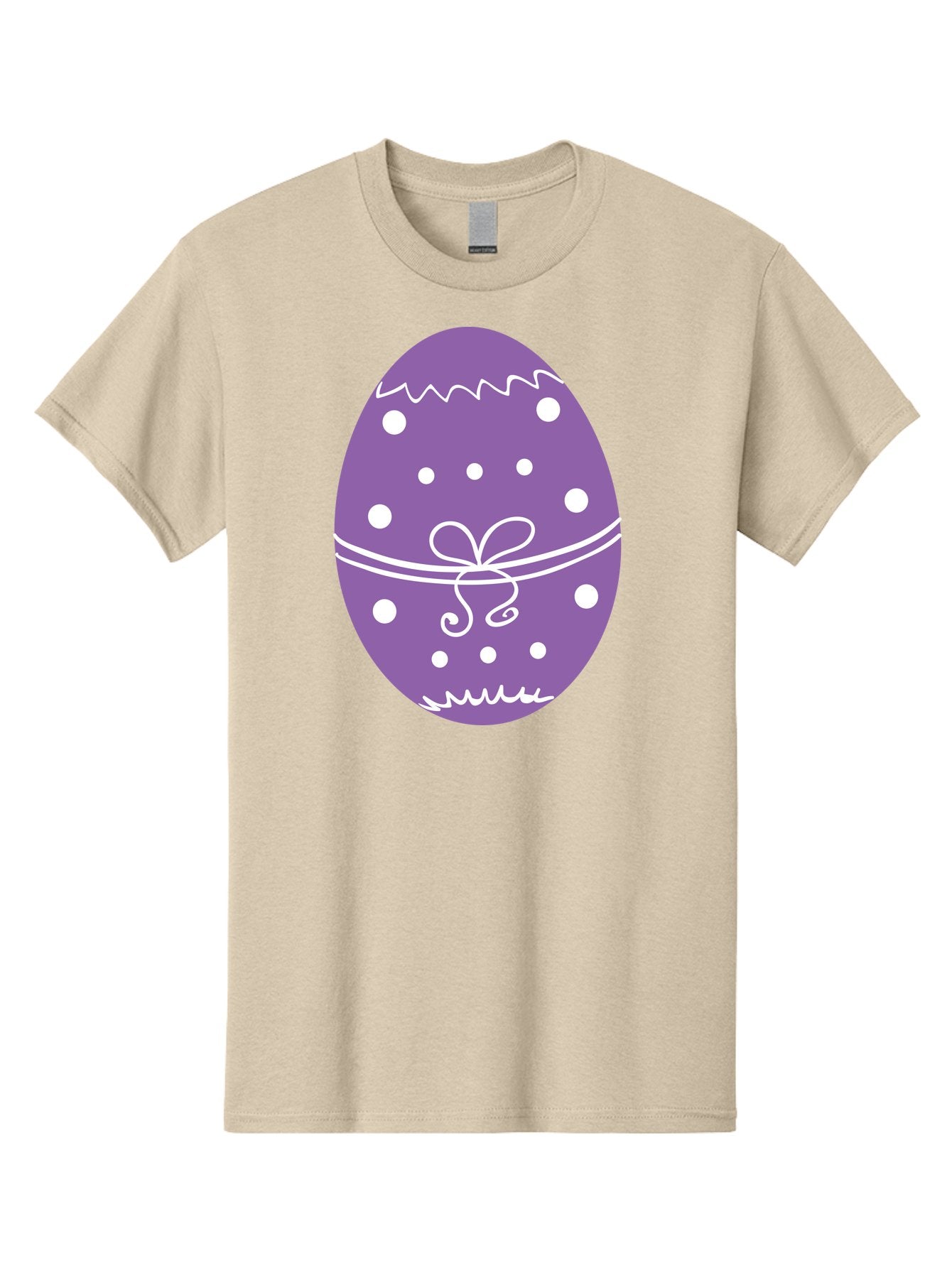 Purple-Easter-Egg Men'S Graphic Tee, 100% Cotton, Comfortable Casual Summer Wear, Machine Washable, Decorated Egg, Easter Egg, Purple Egg, Polka Dot Design, White Accents, Festive Pattern, Spring Decor, Holiday Theme, Egg Decoration Aad109 9