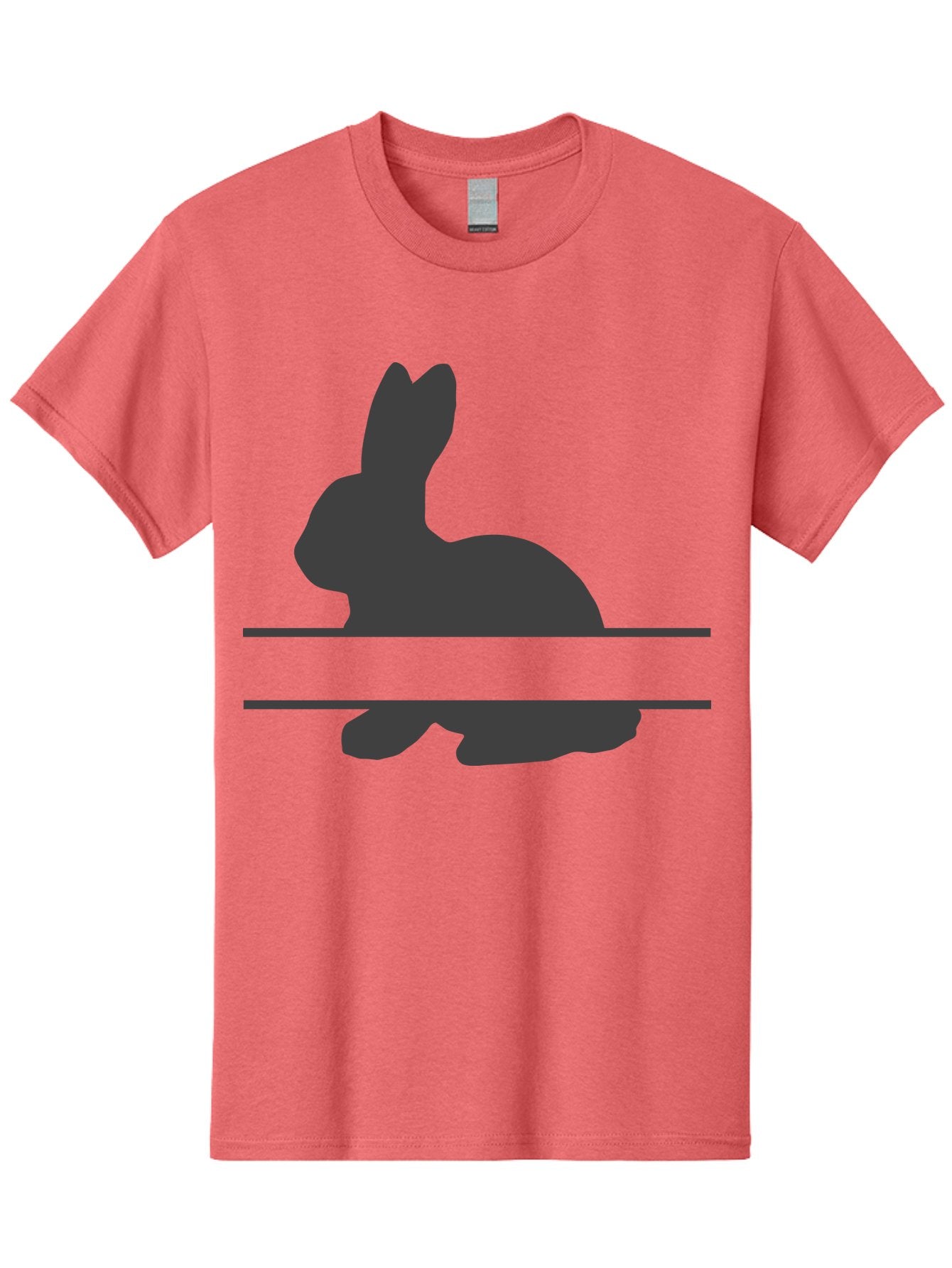 Rabbit-Silhouette Men'S Graphic Tee, 100% Cotton, Comfortable Casual Summer Wear, Machine Washable, Rabbit Silhouette, Minimalist Design, Simple Shape, Black Silhouette, Cute Rabbit, Modern Art, Creative Illustration, Simple Graphics Aad114 11