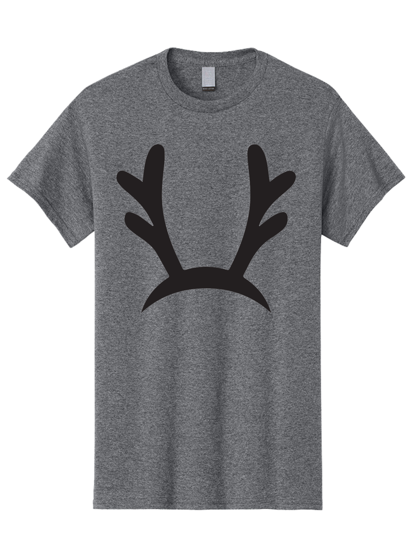 Reindeer-Antlers Men'S Graphic Tee, 100% Cotton, Comfortable Casual Summer Wear, Machine Washable, Reindeer Antlers, Festive Accessories, Holiday Decorations, Christmas Attire, Party Props, Novelty Headbands, Antler Headband Aad121 3