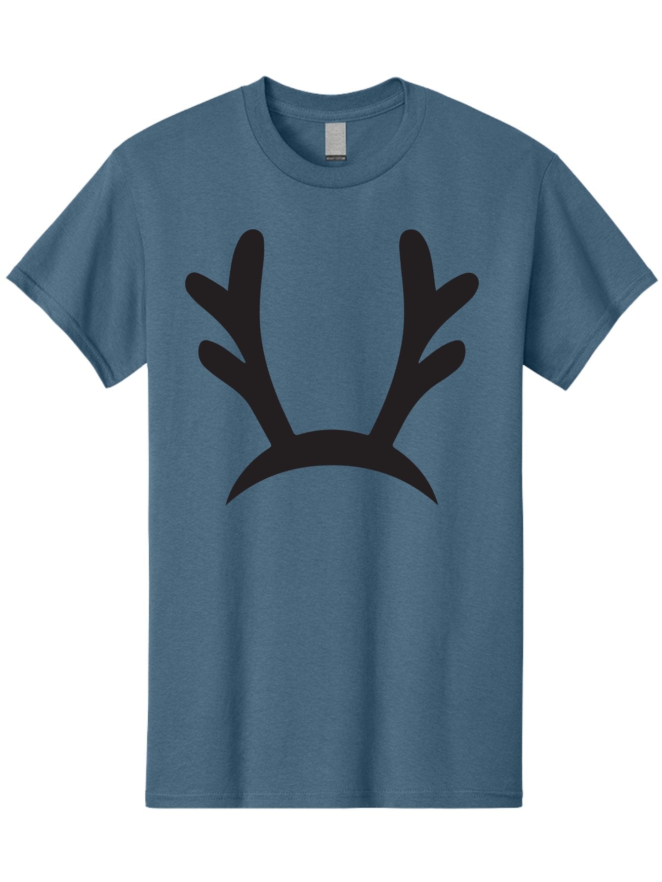 Reindeer-Antlers Men'S Graphic Tee, 100% Cotton, Comfortable Casual Summer Wear, Machine Washable, Reindeer Antlers, Festive Accessories, Holiday Decorations, Christmas Attire, Party Props, Novelty Headbands, Antler Headband Aad121 4