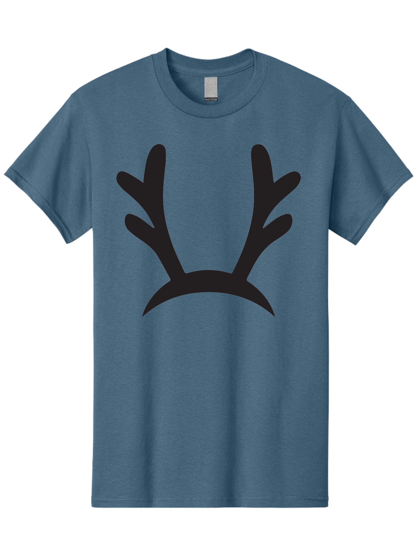 Reindeer-Antlers Men'S Graphic Tee, 100% Cotton, Comfortable Casual Summer Wear, Machine Washable, Reindeer Antlers, Festive Accessories, Holiday Decorations, Christmas Attire, Party Props, Novelty Headbands, Antler Headband Aad121 23