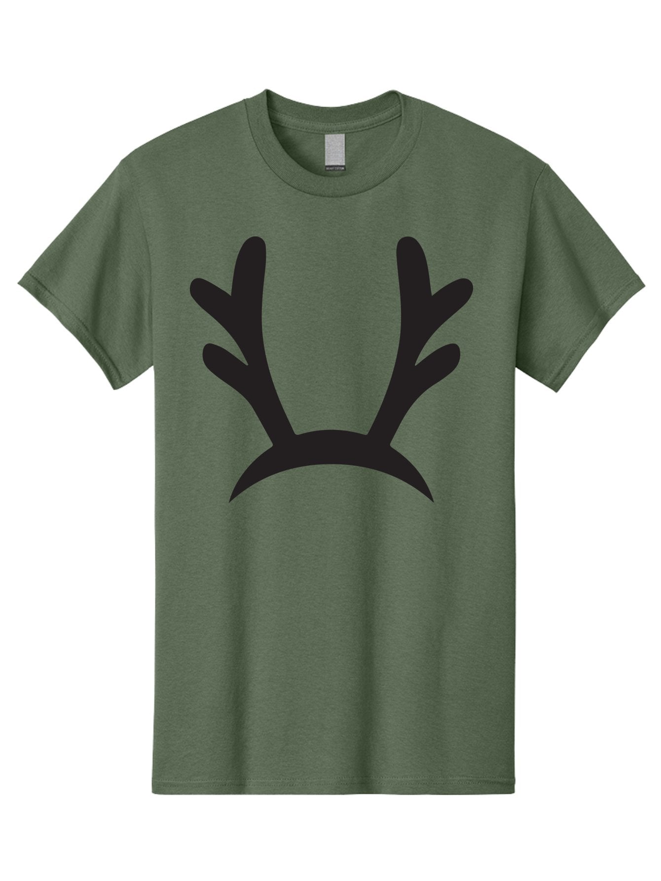 Reindeer-Antlers Men'S Graphic Tee, 100% Cotton, Comfortable Casual Summer Wear, Machine Washable, Reindeer Antlers, Festive Accessories, Holiday Decorations, Christmas Attire, Party Props, Novelty Headbands, Antler Headband Aad121 11