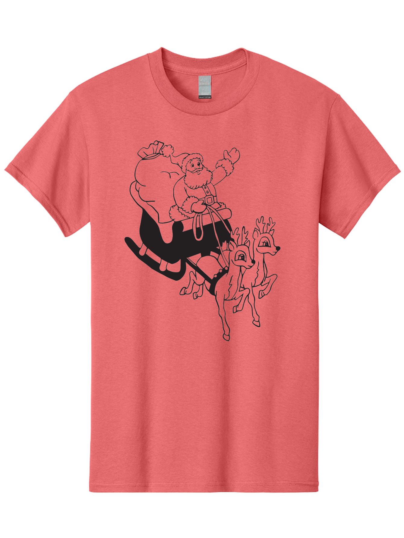 Santa-Claus Men'S Graphic Tee, 100% Cotton, Comfortable Casual Summer Wear, Machine Washable, Santa Claus, Christmas Magic, Festive Holiday, Jolly Old Elf, Reindeer In Flight, Gift Giving Season, Merry Christmas, Holiday Cheer Aad134 19