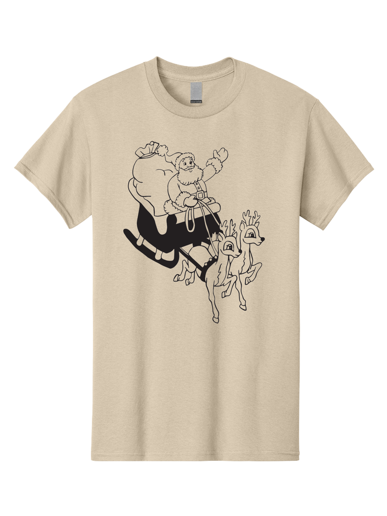 Santa-Claus Men'S Graphic Tee, 100% Cotton, Comfortable Casual Summer Wear, Machine Washable, Santa Claus, Christmas Magic, Festive Holiday, Jolly Old Elf, Reindeer In Flight, Gift Giving Season, Merry Christmas, Holiday Cheer Aad134 21