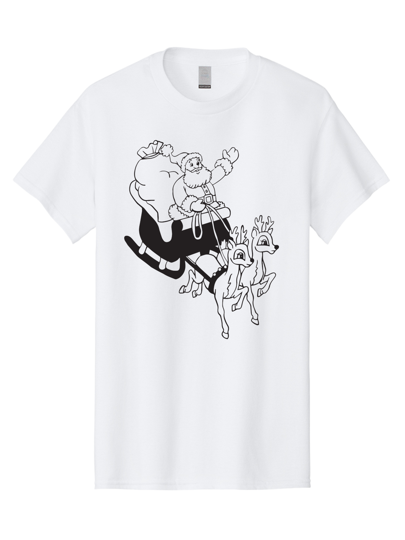 Santa-Claus Men'S Graphic Tee, 100% Cotton, Comfortable Casual Summer Wear, Machine Washable, Santa Claus, Christmas Magic, Festive Holiday, Jolly Old Elf, Reindeer In Flight, Gift Giving Season, Merry Christmas, Holiday Cheer Aad134 9