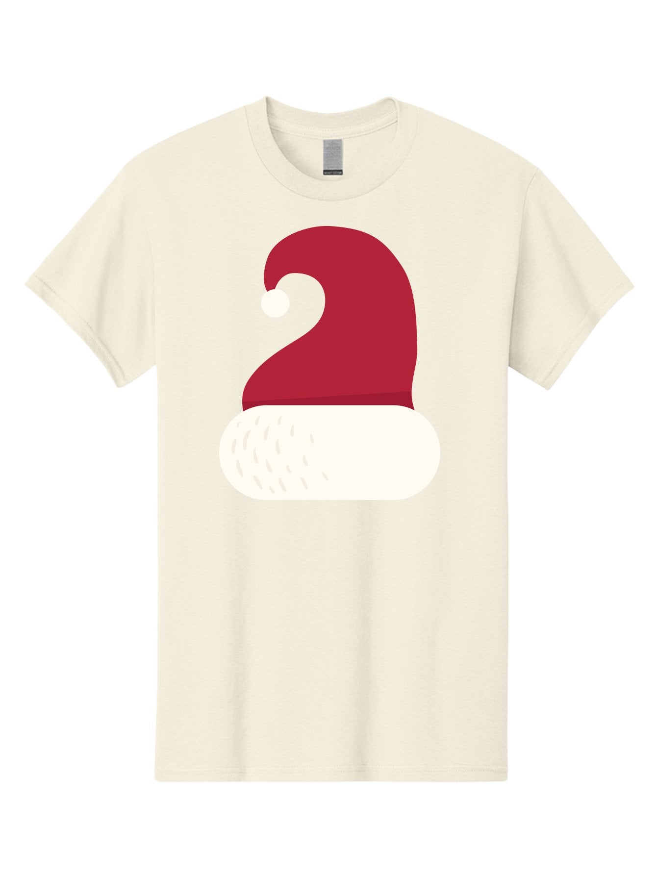 Santa-Hat Men'S Graphic Tee, 100% Cotton, Comfortable Casual Summer Wear, Machine Washable, Santa Hat, Christmas Hat, Red And White Hat, Winter Clothing, Festive Accessory, Holiday Fashion, Cartoon Style, Digital Illustration Aad135 11