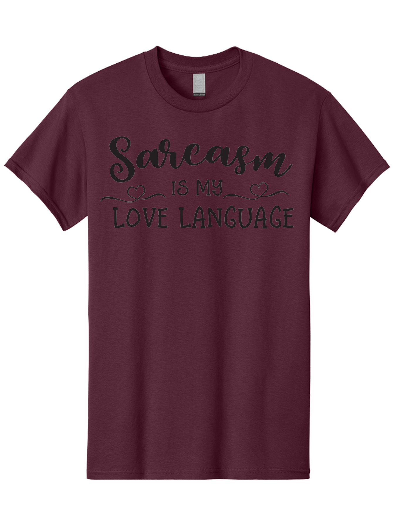 Sarcasm-Is-My-Love-Language Men'S Graphic Tee, 100% Cotton, Comfortable Casual Summer Wear, Machine Washable, Sarcasm, Love Language, Funny Quote, Humorous Phrase, Witty Saying, Heartwarming Text, Cute Design, Quirky Expression, Aad141 27