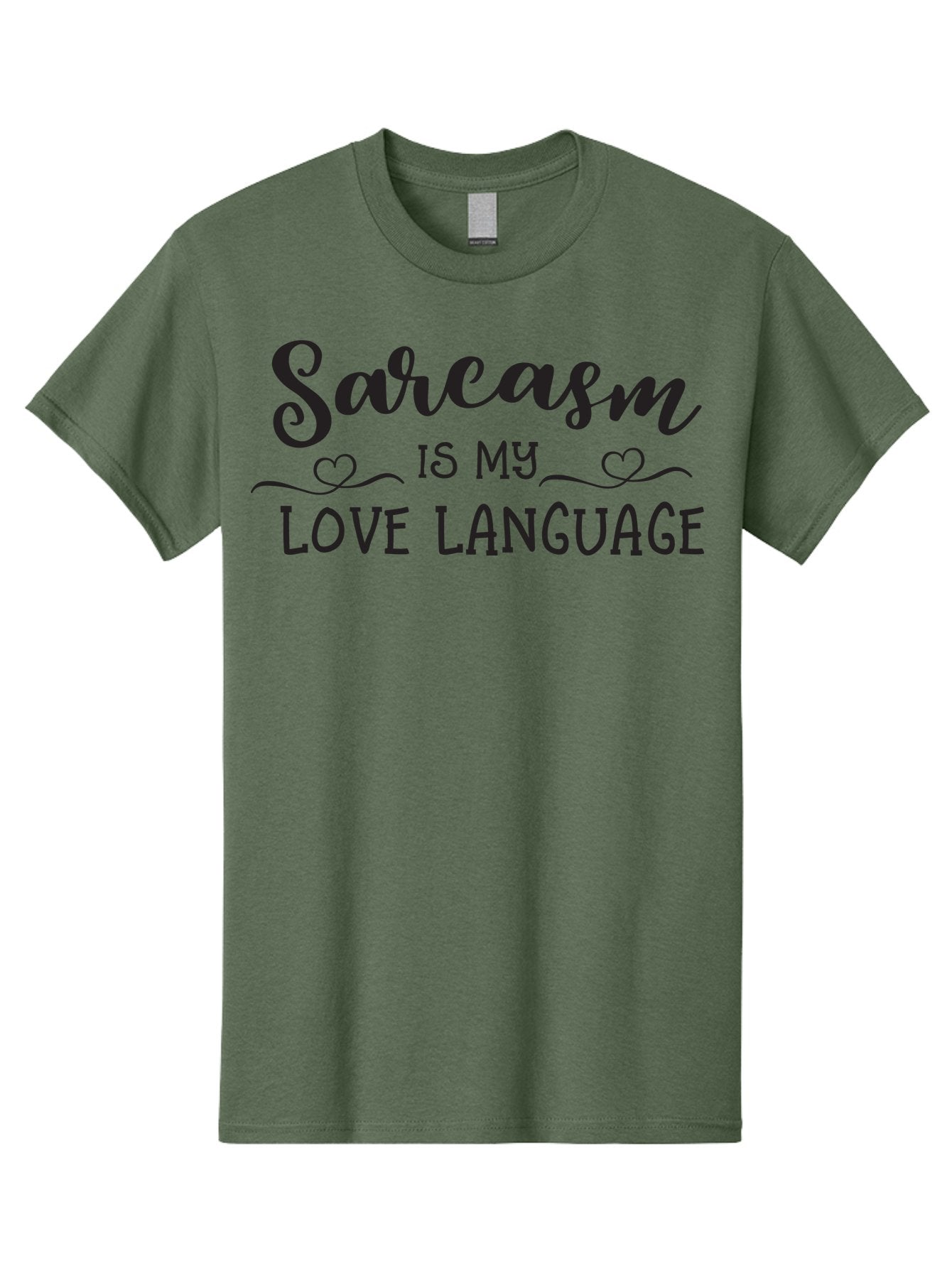 Sarcasm-Is-My-Love-Language Men'S Graphic Tee, 100% Cotton, Comfortable Casual Summer Wear, Machine Washable, Sarcasm, Love Language, Funny Quote, Humorous Phrase, Witty Saying, Heartwarming Text, Cute Design, Quirky Expression, Aad141 9